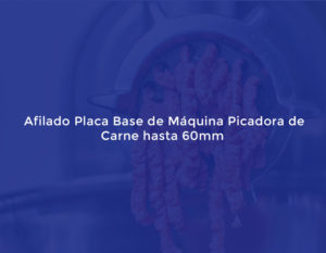 Afilado Placa Base de Máquina Picadora de Carne hasta 60mm