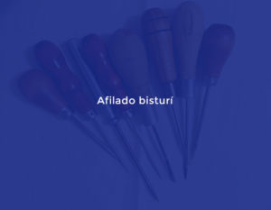 Afilado bisturí