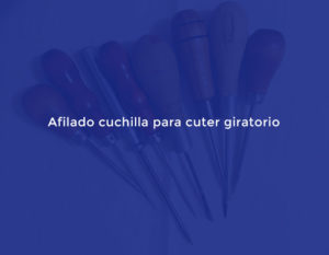 Afilado cuchilla para cuter giratorio