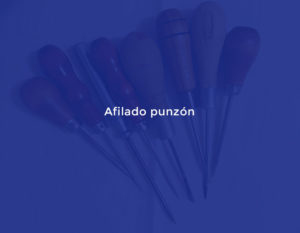 Afilado punzón